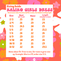 Kaliko Girlʻs Dress in Blue Hawaiʻi