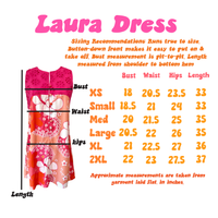 Laura Dress in Pink Floral Bubbles