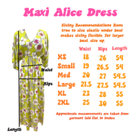 Maxi Alice Dress in Honohono Orchid