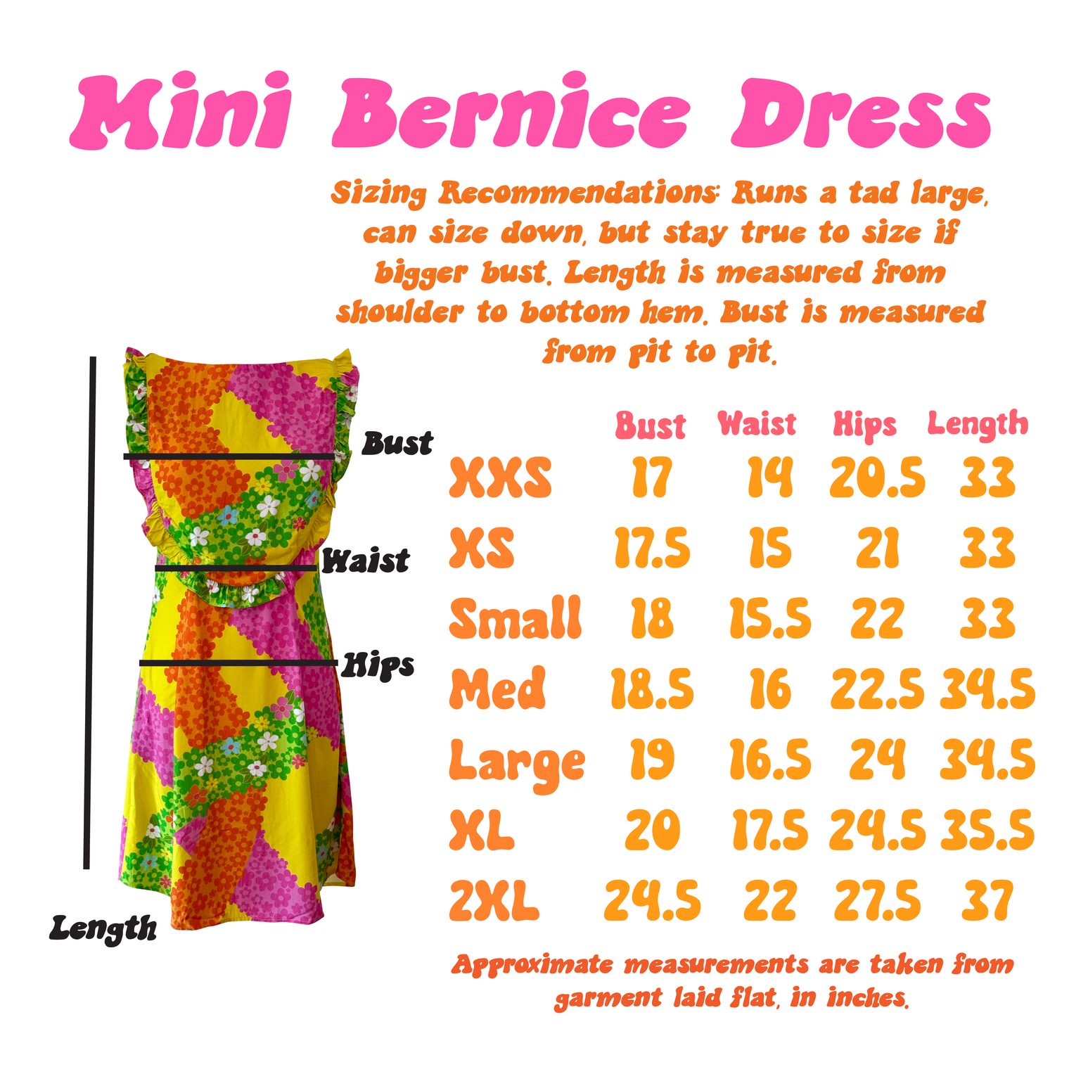Mini Bernice Dress in Sunshine Lei