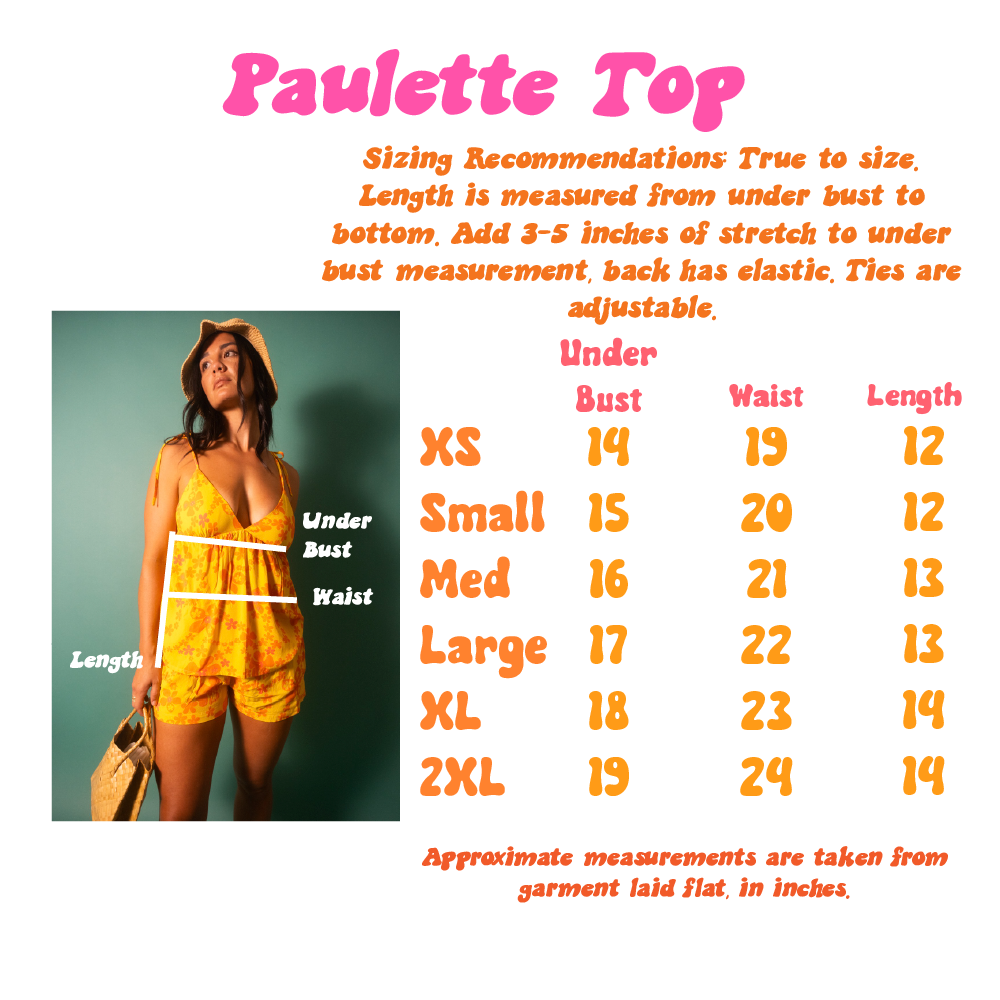 Paulette Top in Mango Lei