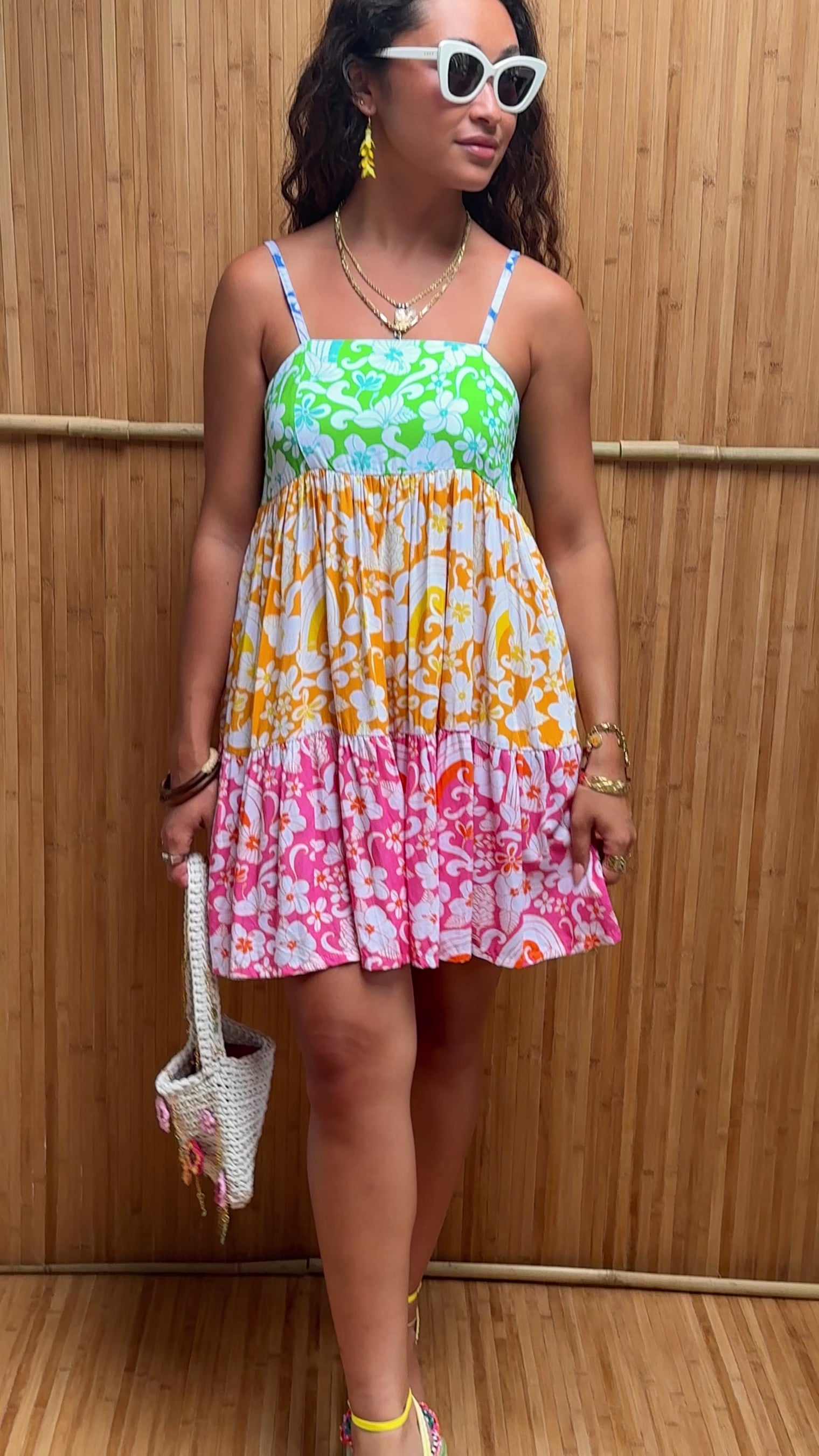 Mini Rell Dress in Rainbow Dream